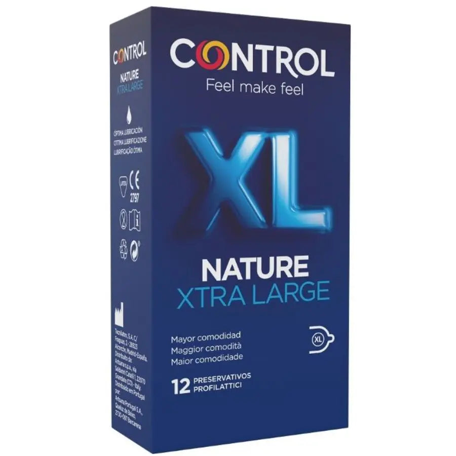 CONTROL - ADAPTA NATURE XL PRESERVATIVOS 12 UNIDADES CONTROL CONDOMS