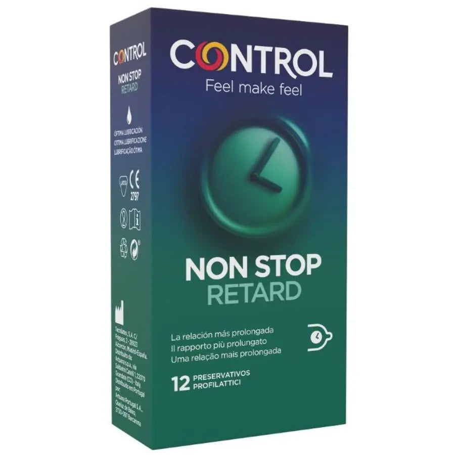 CONTROL - NON STOP RETARD PRESERVATIVOS 12 UNIDADES CONTROL CONDOMS