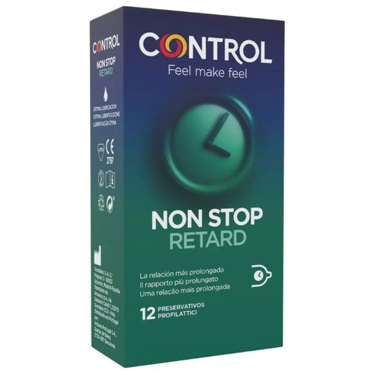 CONTROL - NON STOP RETARD PRESERVATIVOS 12 UNIDADES CONTROL CONDOMS