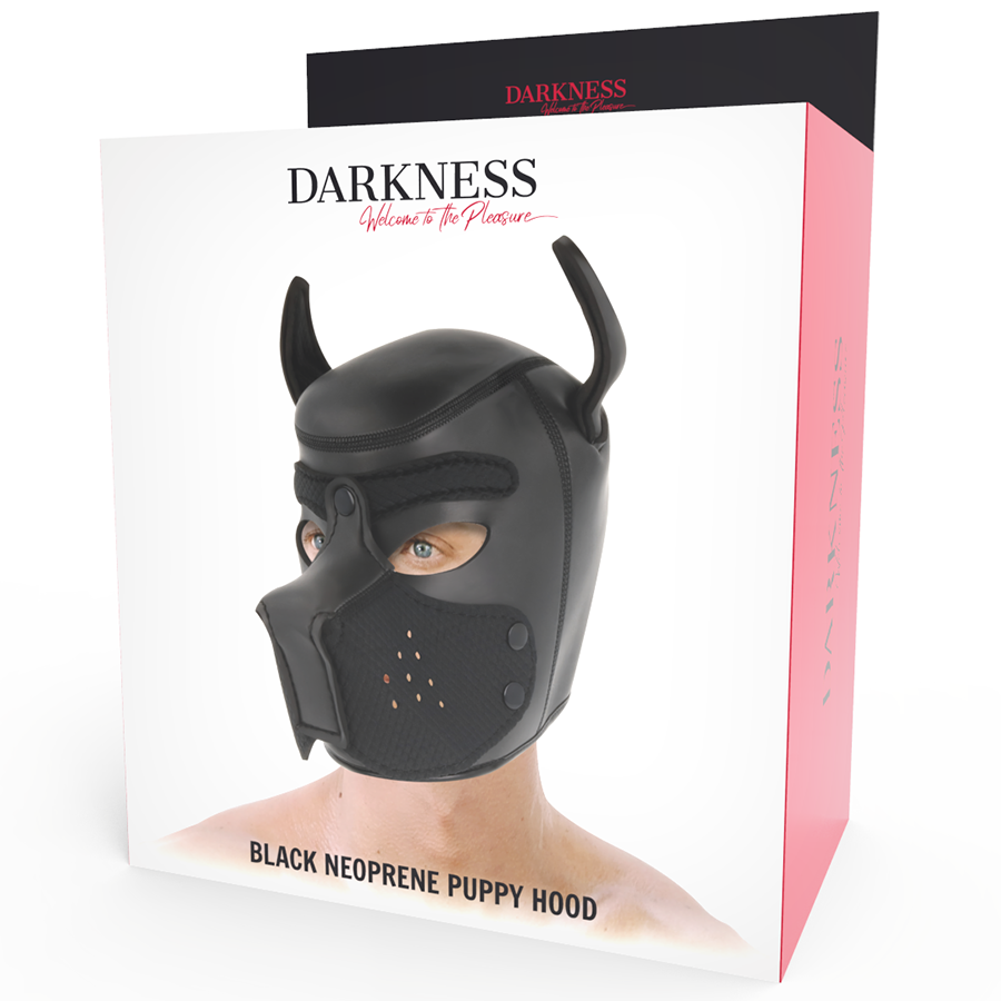 DARKNESS - MÁSCARA PERRO DE NEOPRENO CON HOCICO EXTRAÍBLE L DARKNESS BONDAGE