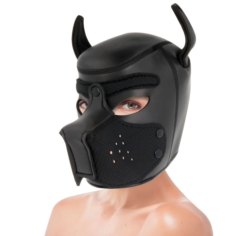 DARKNESS - MÁSCARA PERRO DE NEOPRENO CON HOCICO EXTRAÍBLE L DARKNESS BONDAGE