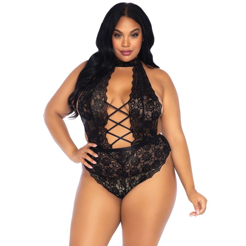 LEG AVENUE - TEDDY ABERTURA FRONTAL TALLA GRANDE LEG AVENUE TEDDIES