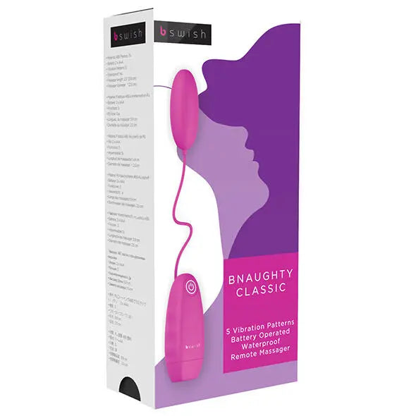 B SWISH - BNAUGHTY CLASSIC VIBRATING BULLET CERISE B SWISH