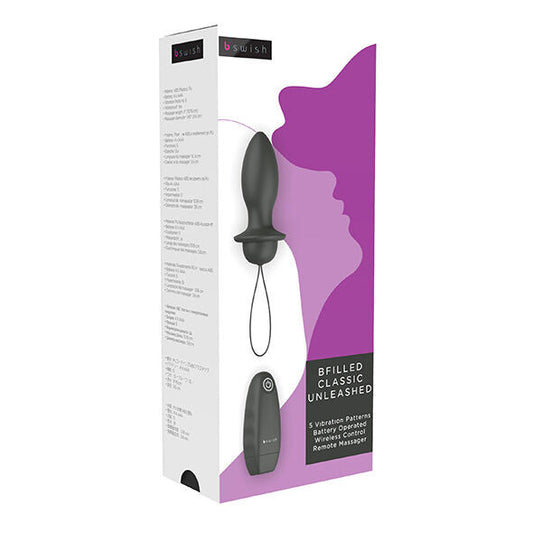 B SWISH - BFILLED CLASSIC VIBRATING PLUG BLACK B SWISH
