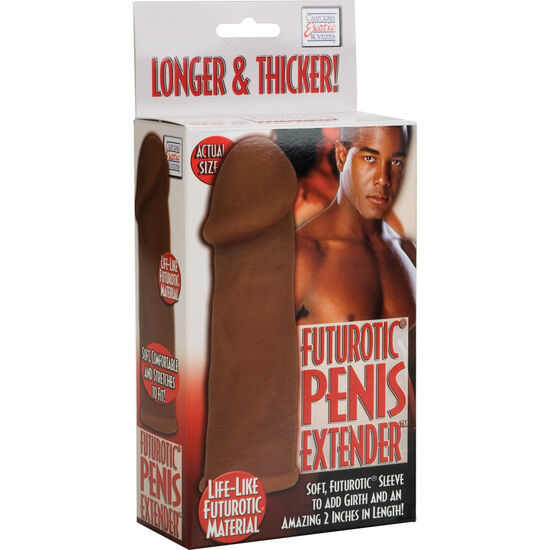 CALEXOTICS - FUTUROTIC FUNDA EXTENSION PENE MARRÓN CALEXOTICS