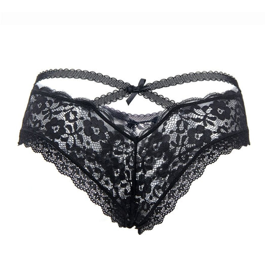 QUEEN LINGERIE - PANTIES DE ENCAJE FLORAL S/M QUEEN LINGERIE
