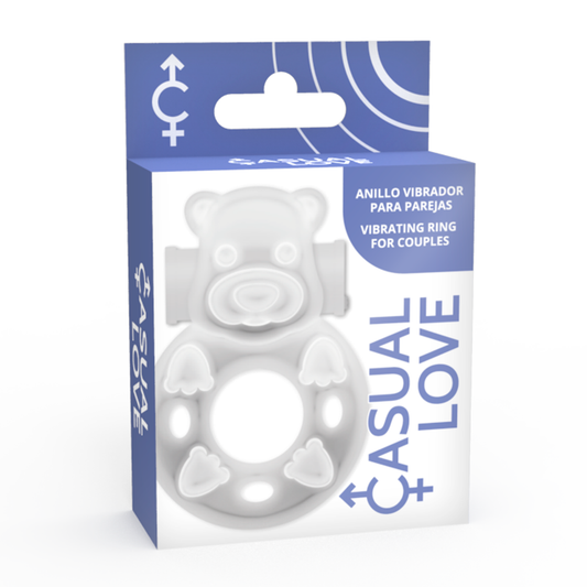CASUAL LOVE - 26 ANILLO VIBRADOR CONEJITO TRANSPARENTE CASUAL LOVE