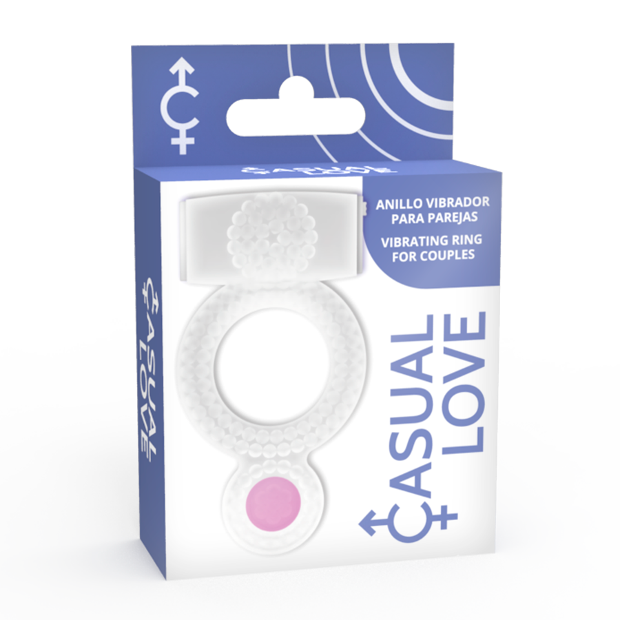 CASUAL LOVE - RING DOUBLE PLEASURE ANILLO TRANSPARENTE CASUAL LOVE