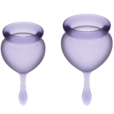 SATISFYER - FEEL GOOD KIT COPA MENSTRUAL AZUL INTENSO 15 + 20 ML SATISFYER MENSTRUAL CUPS
