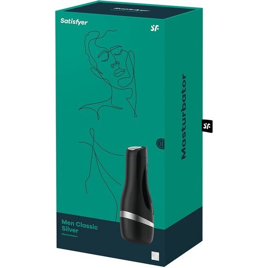 SATISFYER - MASTURBADOR MEN CLASSIC NEGRO SATISFYER MEN
