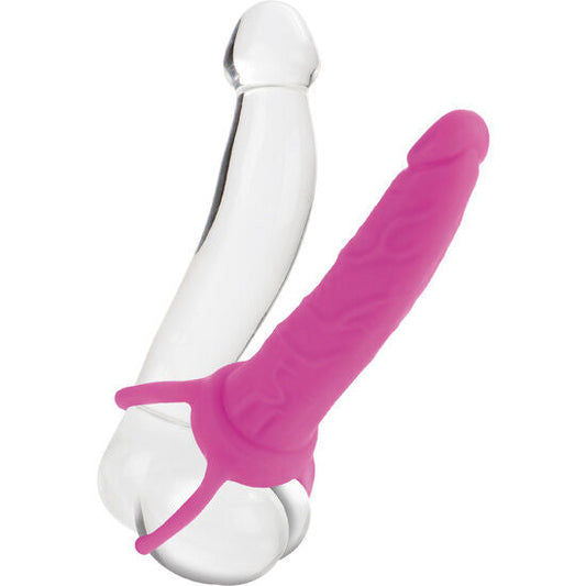 CALEXOTICS - DUAL PENETRATOR DILDO CON ARNÉS ROSA CALEXOTICS