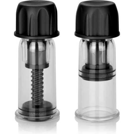CALEXOTICS - VACCUM TWIST SUCCIONADORES PEZONES NEGRO CALEXOTICS