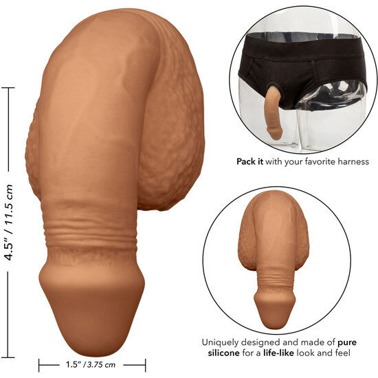 CALEXOTICS - PACKING PENIS PENE DE SILICONA 12.75CM CARAMELO CALEXOTICS