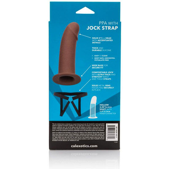 CALEXOTICS - ARNÉS CON DILDO HUECO MARRÓN CALEXOTICS