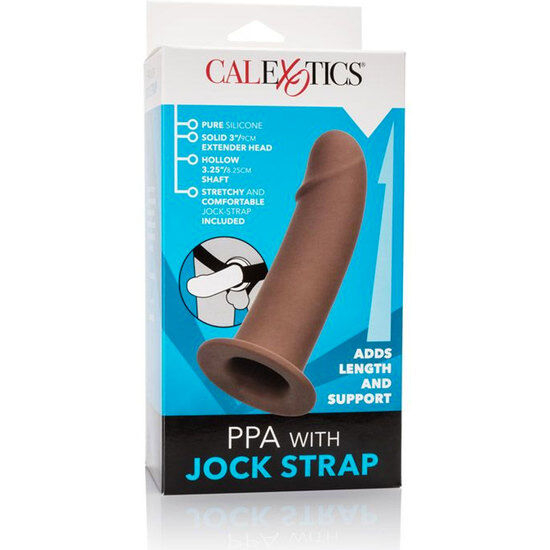 CALEXOTICS - ARNÉS CON DILDO HUECO MARRÓN CALEXOTICS