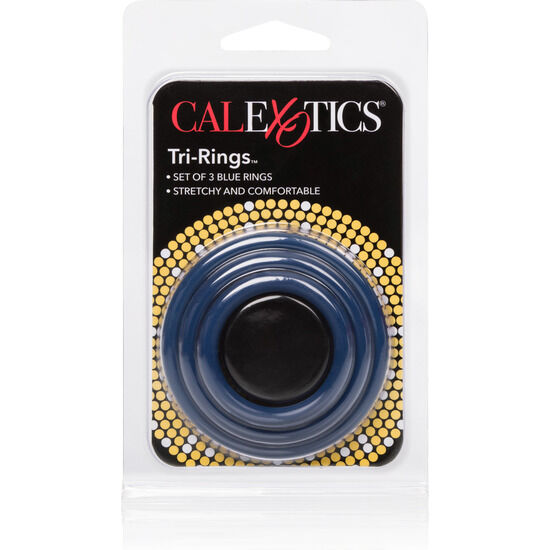 CALEXOTICS - SET TRES ANILLAS AZUL ERECCIÓN CALEXOTICS