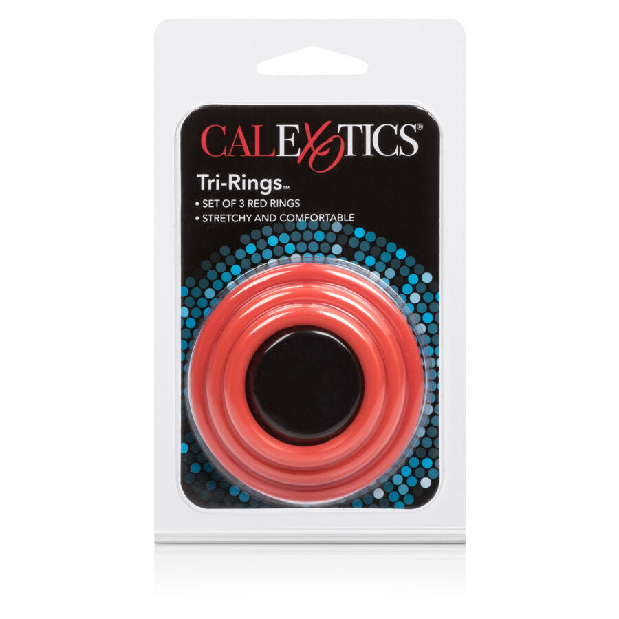 CALEXOTICS - SET TRES ANILLAS ERECCIÓN ROJO CALEXOTICS