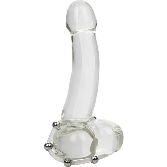 CALEXOTICS - ANILLO DE SILICONA CON CUENTAS DE ACERO TALLA XL CALEXOTICS