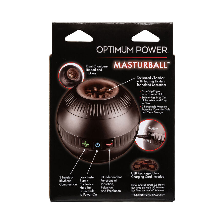 CALEXOTICS - OPTIMUM POWER MASTURBADOR MASCULINO CON VIBRACIÓN CALEXOTICS