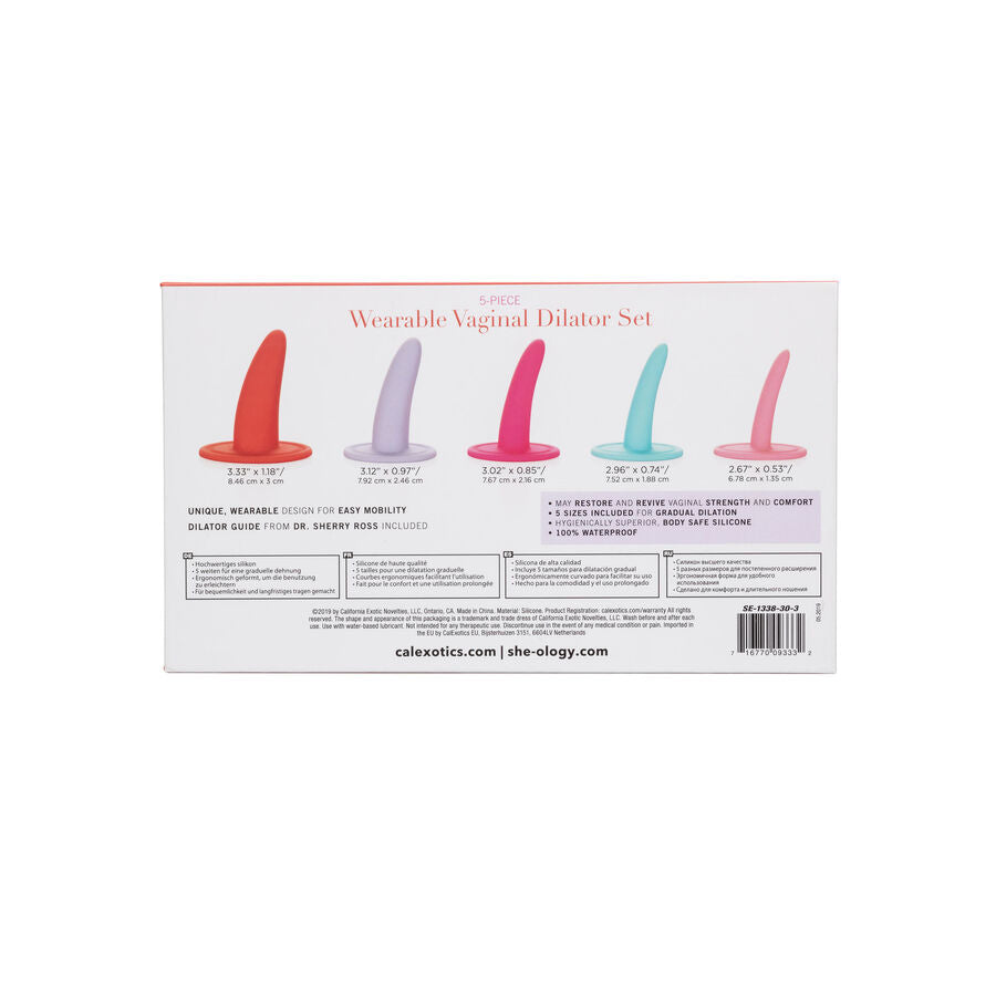 CALEXOTICS - KIT 5PC DILATADORES VAGINALES O ANALES MULTICOLOR CALEXOTICS