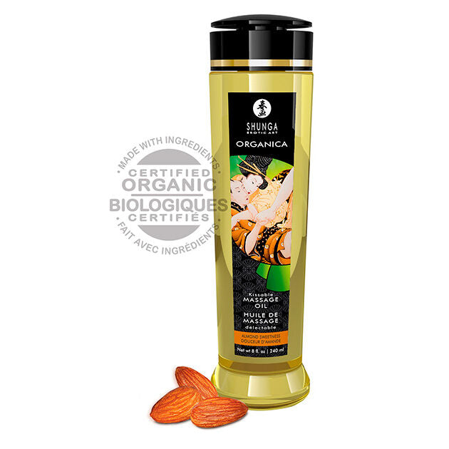 SHUNGA - ACEITE DE MASAJE ORGANICO ALMENDRA 240 ML SHUNGA OILS