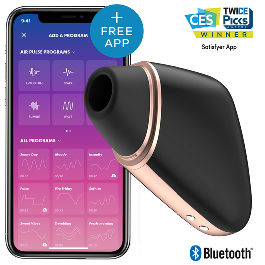 SATISFYER LOVE TRIANGLE ESTIMULADOR Y VIBRADOR - BLANCO SATISFYER CONNECT