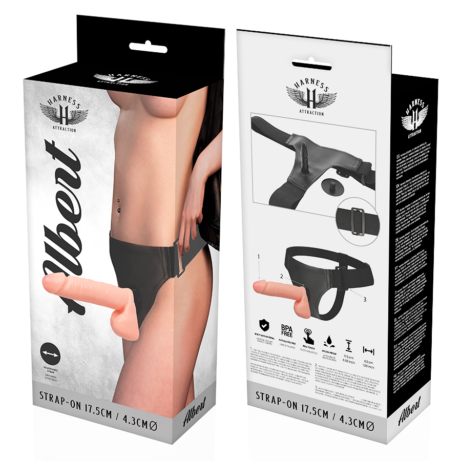 HARNESS ATTRACTION - ARNÉS  ALBERT REALISTIC 17.5 CM -O- 4.3 CM HARNESS ATTRACTION