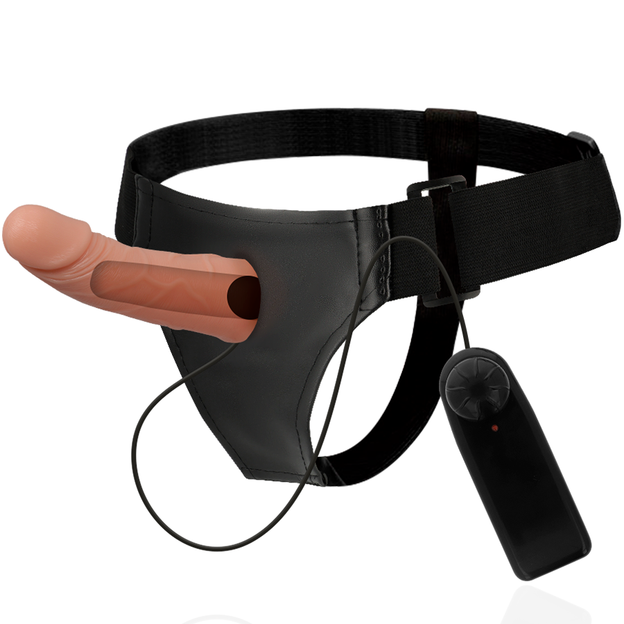 HARNESS ATTRACTION - ARNÉS  HUECO MARCOS CON VIBRADOR 15 CM -O- 5 CM HARNESS ATTRACTION