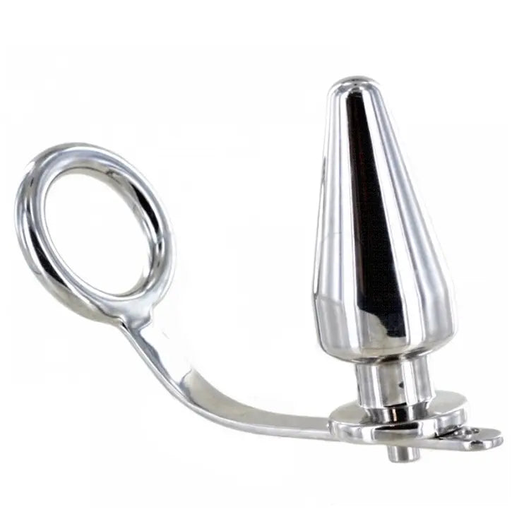 METAL HARD - ANILLO ACERO CON PLUG ANAL 45 X 50MM METAL HARD
