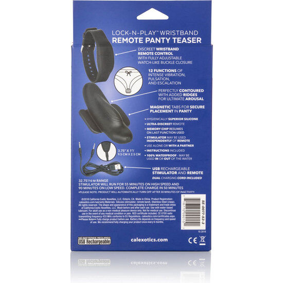 CALEXOTICS - PANTY TEASER BALA CON PULSERA DE CONTROL CALEXOTICS