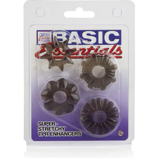 CALEXOTICS - BASIC SET 4 ANILLAS PENE TPR CALEXOTICS