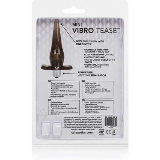 CALEXOTICS - PLUG MINI VIBRO TEASE VIBRADOR NEGRO CALEXOTICS