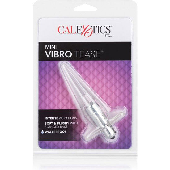 CALEXOTICS - PLUG MINI VIBRO TEASE VIBRADOR TRANSPARENTE CALEXOTICS