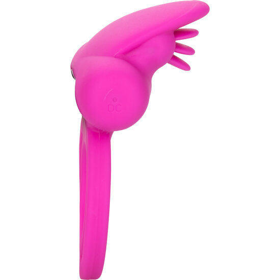 CALEXOTICS - DUAL CLIT FLICKER ENHANCER DOBLE ANILLO VIBRADOR DE SILICONA ROSA CALEXOTICS