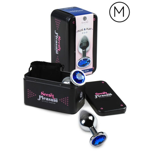 SECRETPLAY - ANAL PLUG AZUL M SECRETPLAY TOYS