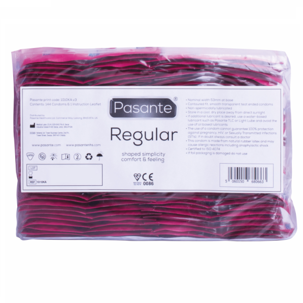 PASANTE - CONDOM GAMA REGULAR 144 UNIDADES PASANTE