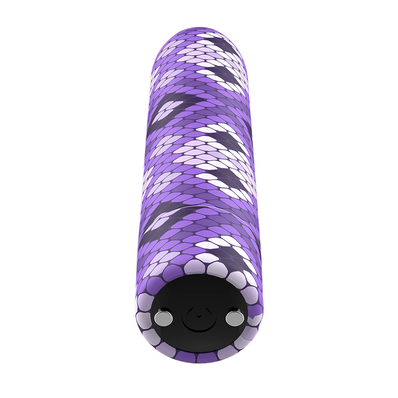 CUSTOM BULLETS - BALA RECARGABLE SNAKE LILA 10 INTENSIDADES CUSTOM BULLETS