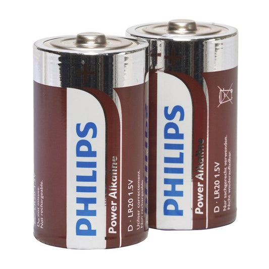PHILIPS - POWER ALKALINE PILA D LR20 BLISTER*2 PHILLIPS