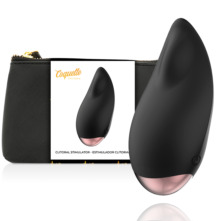 COQUETTE CHIC DESIRE - ESTIMULADOR CLÍTORIS NEGRO / GOLD GOTA COQUETTE TOYS