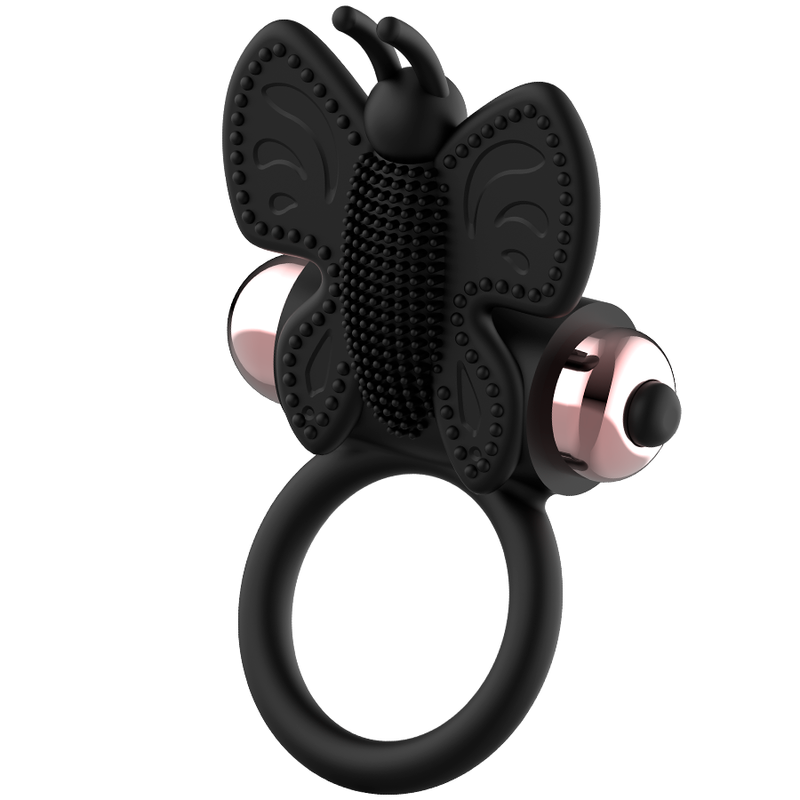 COQUETTE CHIC DESIRE - COCK RING BUTTERFLY ANILLO VIBRADOR NEGRO / GOLD COQUETTE TOYS