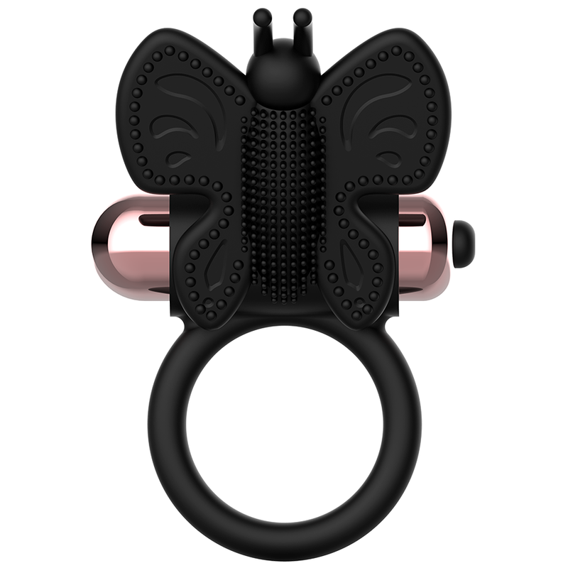 COQUETTE CHIC DESIRE - COCK RING BUTTERFLY ANILLO VIBRADOR NEGRO / GOLD COQUETTE TOYS