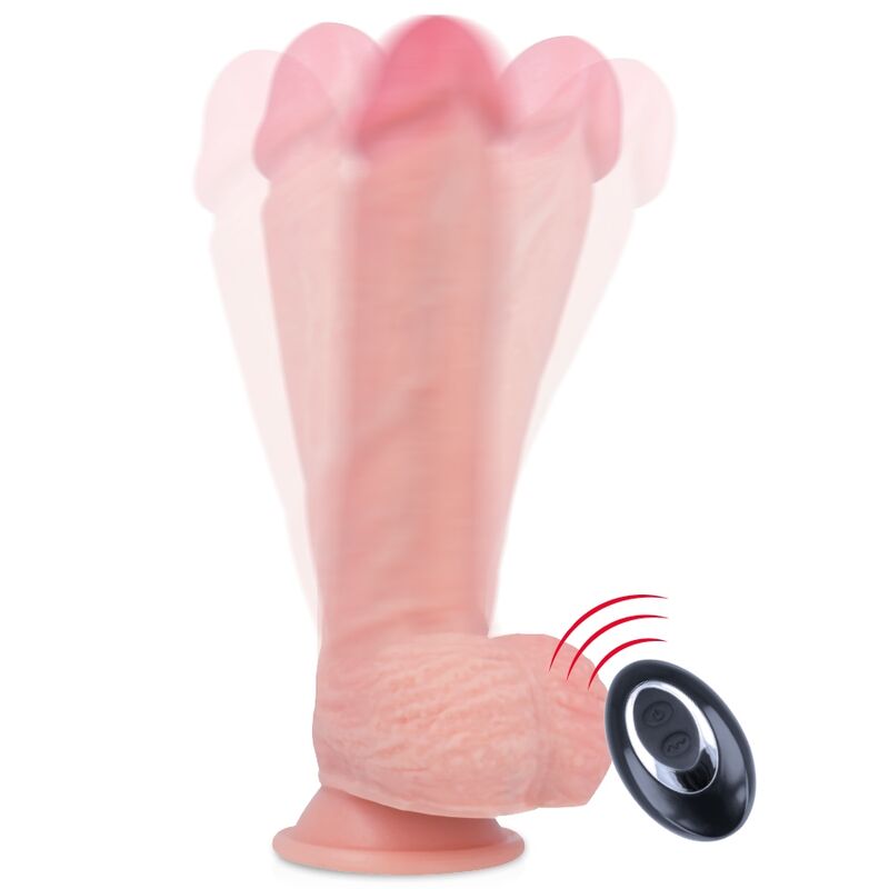 ROCKARMY - APACHE VIBRADOR REALISTICO CONTROL REMOTO LIQUID SILICONE 20.5 CM -O- 4.62 CM ROCK ARMY