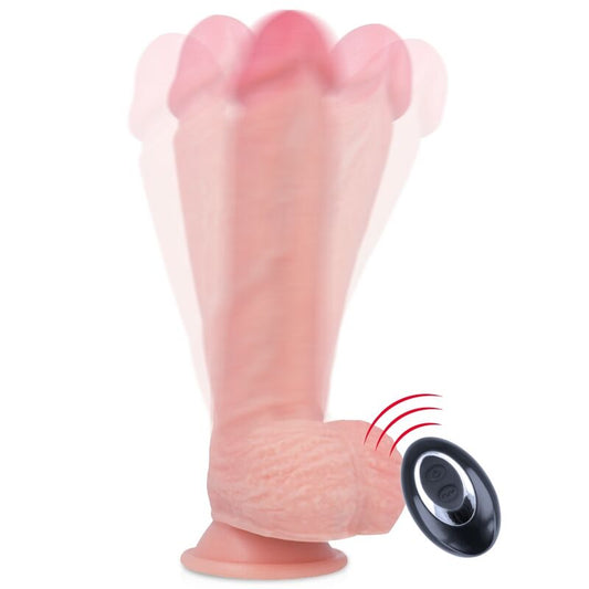 ROCKARMY - APACHE VIBRADOR REALISTICO CONTROL REMOTO LIQUID SILICONE 20.5 CM -O- 4.62 CM ROCK ARMY