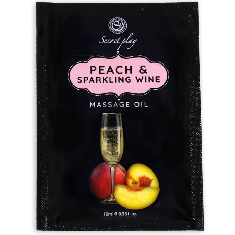 SECRETPLAY - MONODOSIS ACEITE MASAJE MELOCOTÓN Y CAVA 10 ML SECRETPLAY COSMETIC