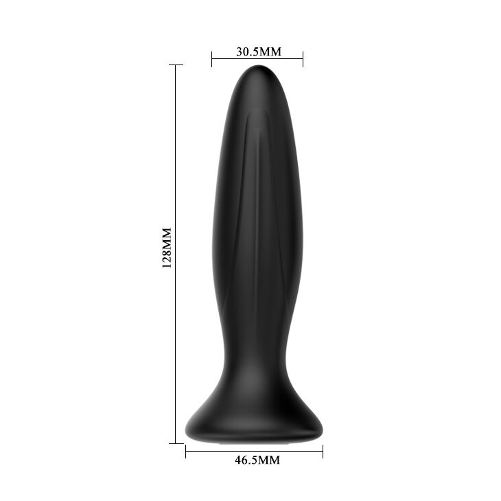 MR PLAY - PLUG ANAL VIBRADOR NEGRO RECARGABLE MR PLAY