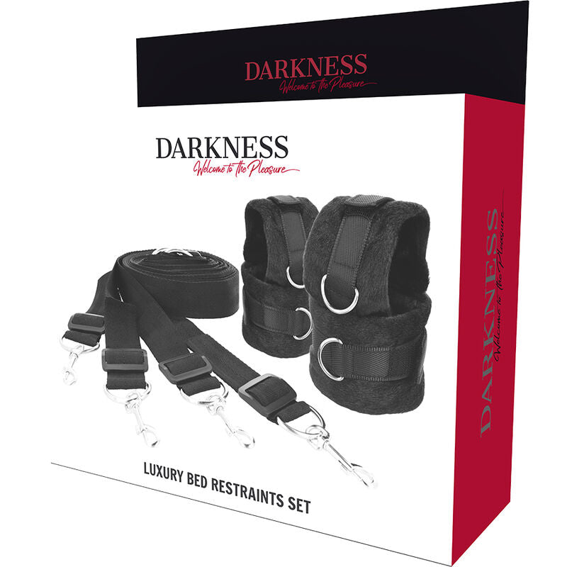 DARKNESS - SET DE ATADURAS PARA LA CAMA DARKNESS BONDAGE