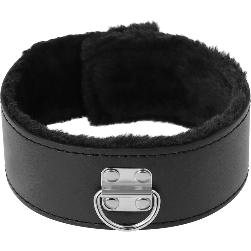 DARKNESS - COLLAR FORRADO CON CADENA TITANIUM DARKNESS BONDAGE