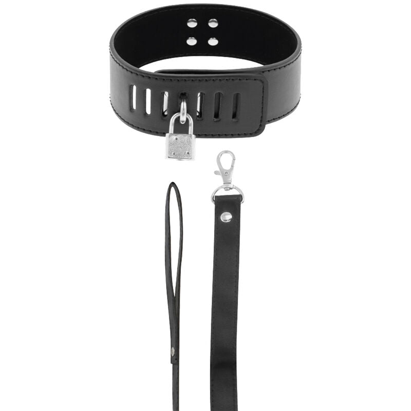DARKNESS - COLLAR BDSM CON CANDADO NEGRO DARKNESS BONDAGE