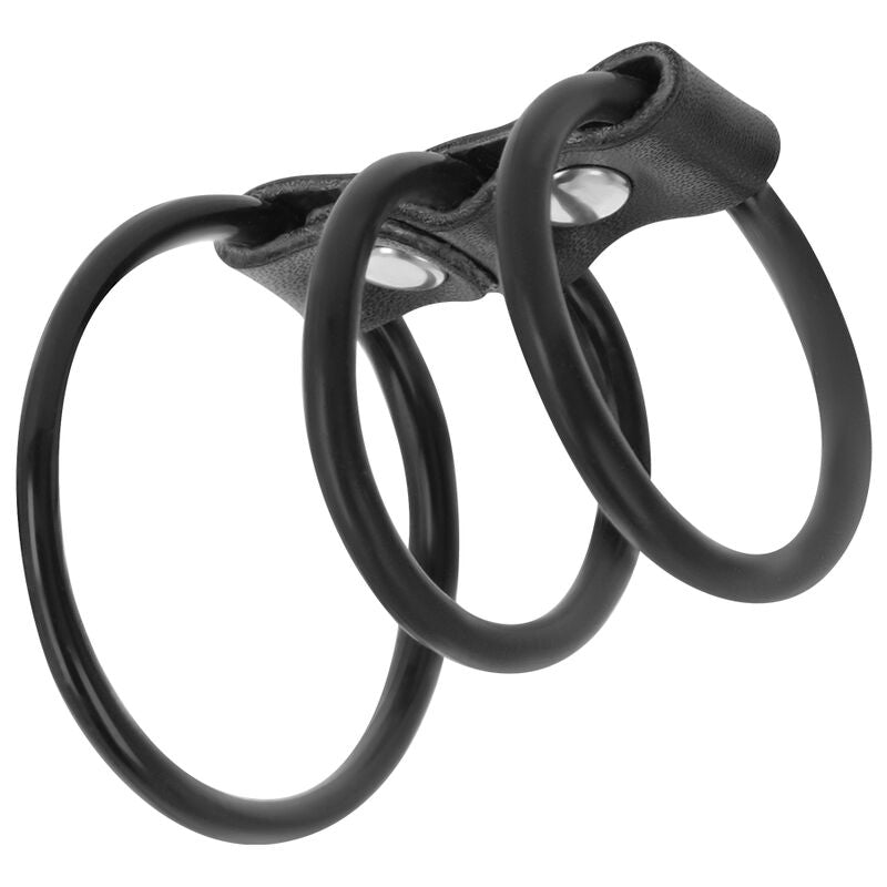 DARKNESS - SET DE 3 ANILLAS PENE FLEXIBLE DARKNESS BONDAGE