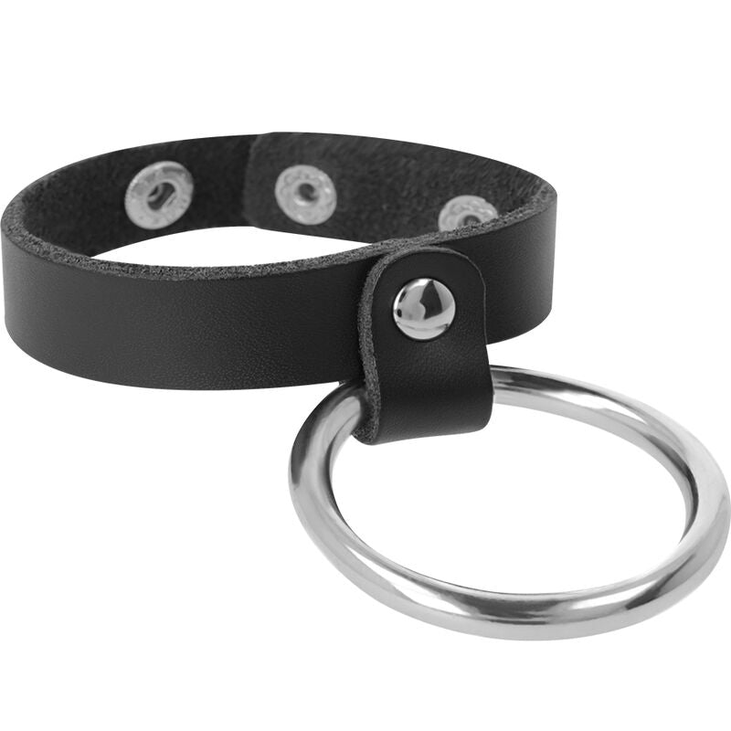 DARKNESS - ANILLO DE METAL PARA EL PENE Y TESTÍCULOS DARKNESS BONDAGE